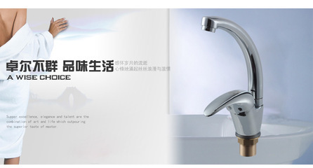 【廠家直銷全銅單把冷熱混水廚房水龍頭 品質(zhì)品牌活動優(yōu)惠特供】價(jià)格,廠家,圖片,水龍頭/水嘴,南安市經(jīng)緯水暖潔具廠-